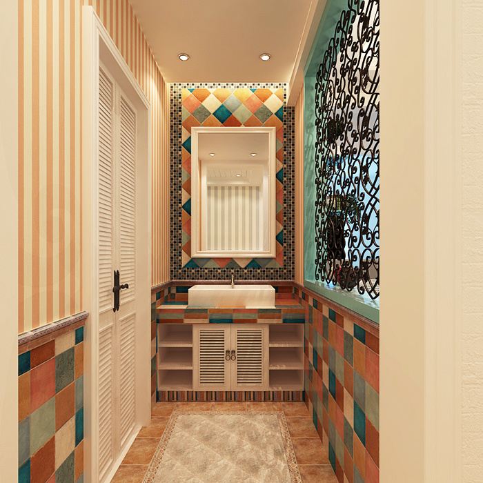 400平方欧式风格别墅区平面卧室装修效果图