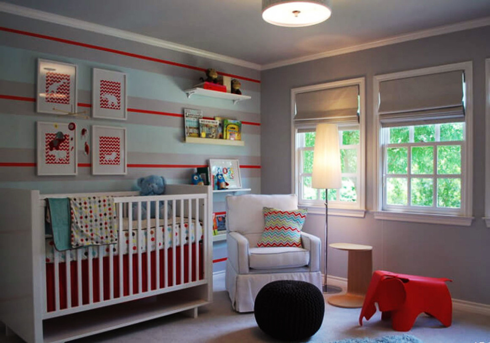 简欧风格温馨舒适婴儿房设计装修效果图