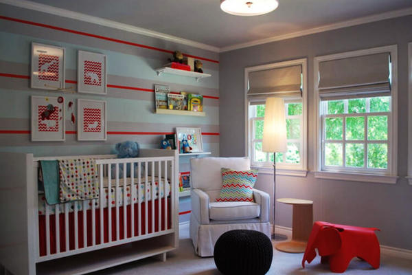 简欧风格温馨舒适婴儿房设计装修效果图