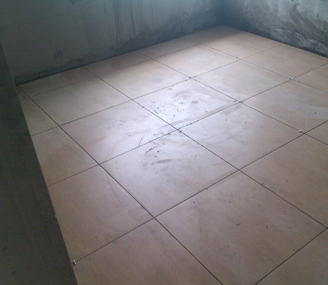 干铺地板砖的方法步骤