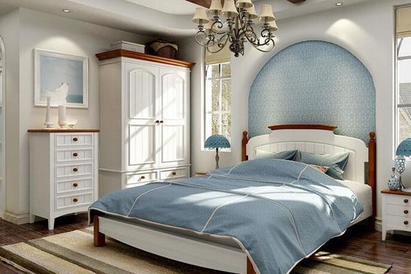 2016别墅型地中海风格卧室装修效果图实例