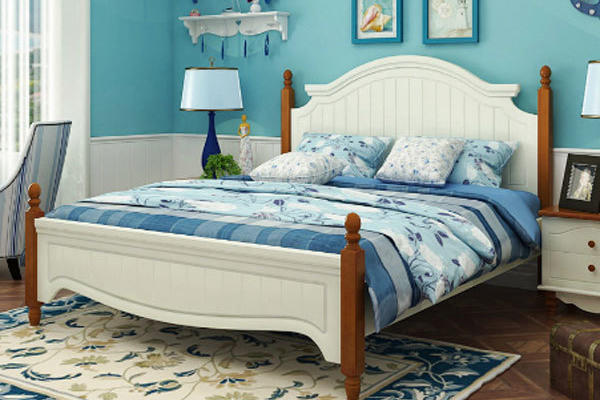 地中海风格精美清爽卧室设计装修效果图