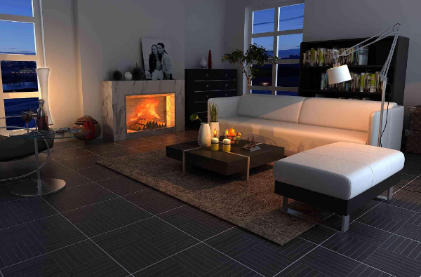 3层别墅欧式风格白色沙发装修效果图