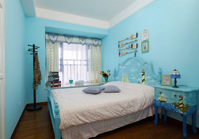 地中海风格浅蓝色创意儿童房装修效果图