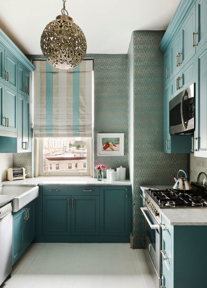 地中海风格蓝色厨房装修效果图欣赏