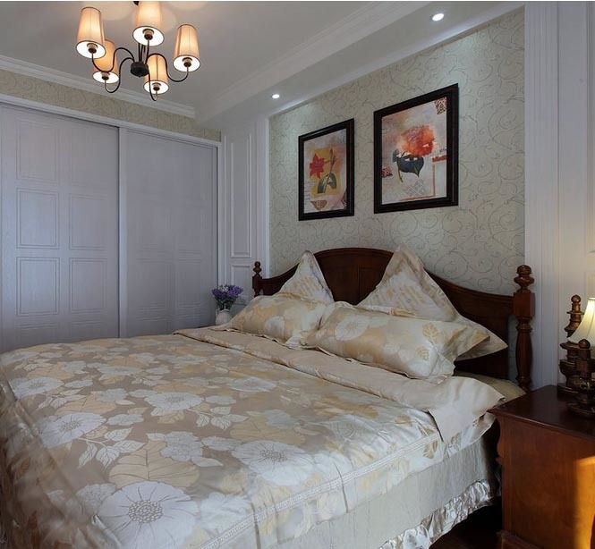 大户型美式风格30平米卧室装修效果图