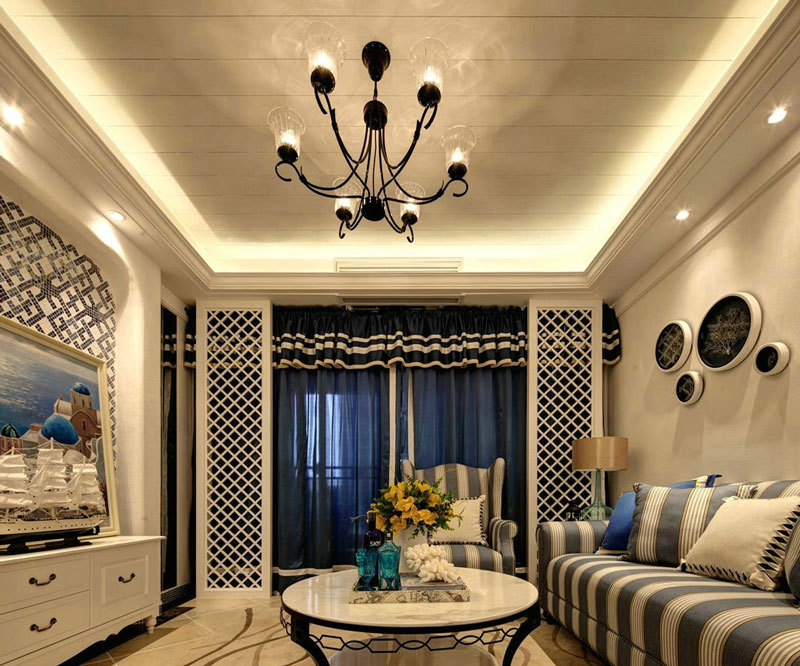 地中海120平米家庭装修设计效果图