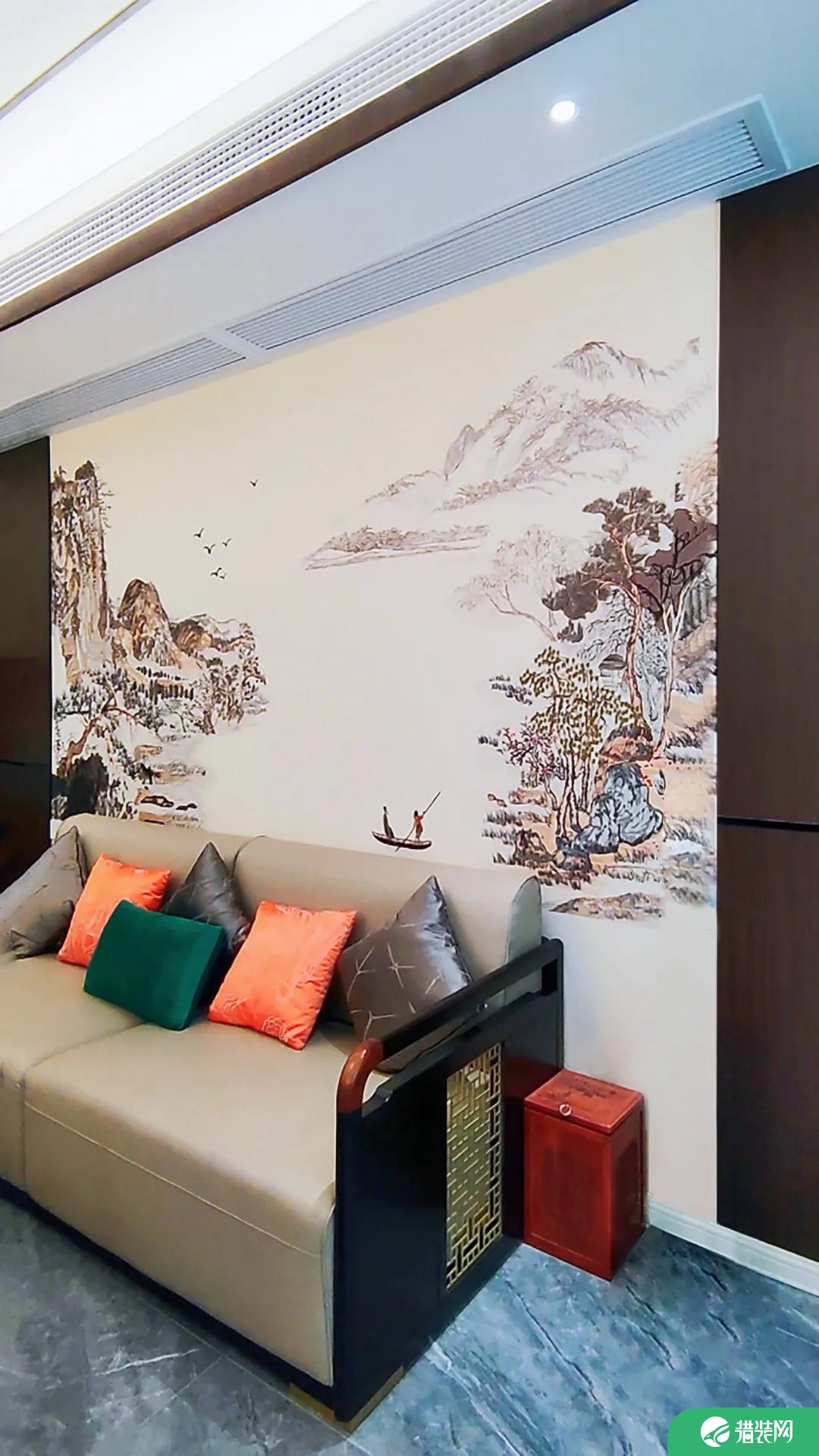 合肥东箭装饰客厅新中式风格效果图