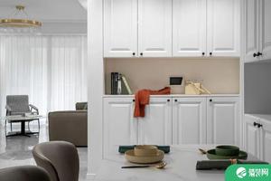 三室两厅现代简约风装修实景 餐厨一体设计居家实用收纳！