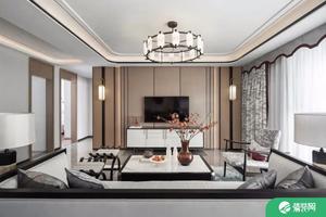 遵义代表作装饰新中式三居室装修，栅格纹路尽显质感！