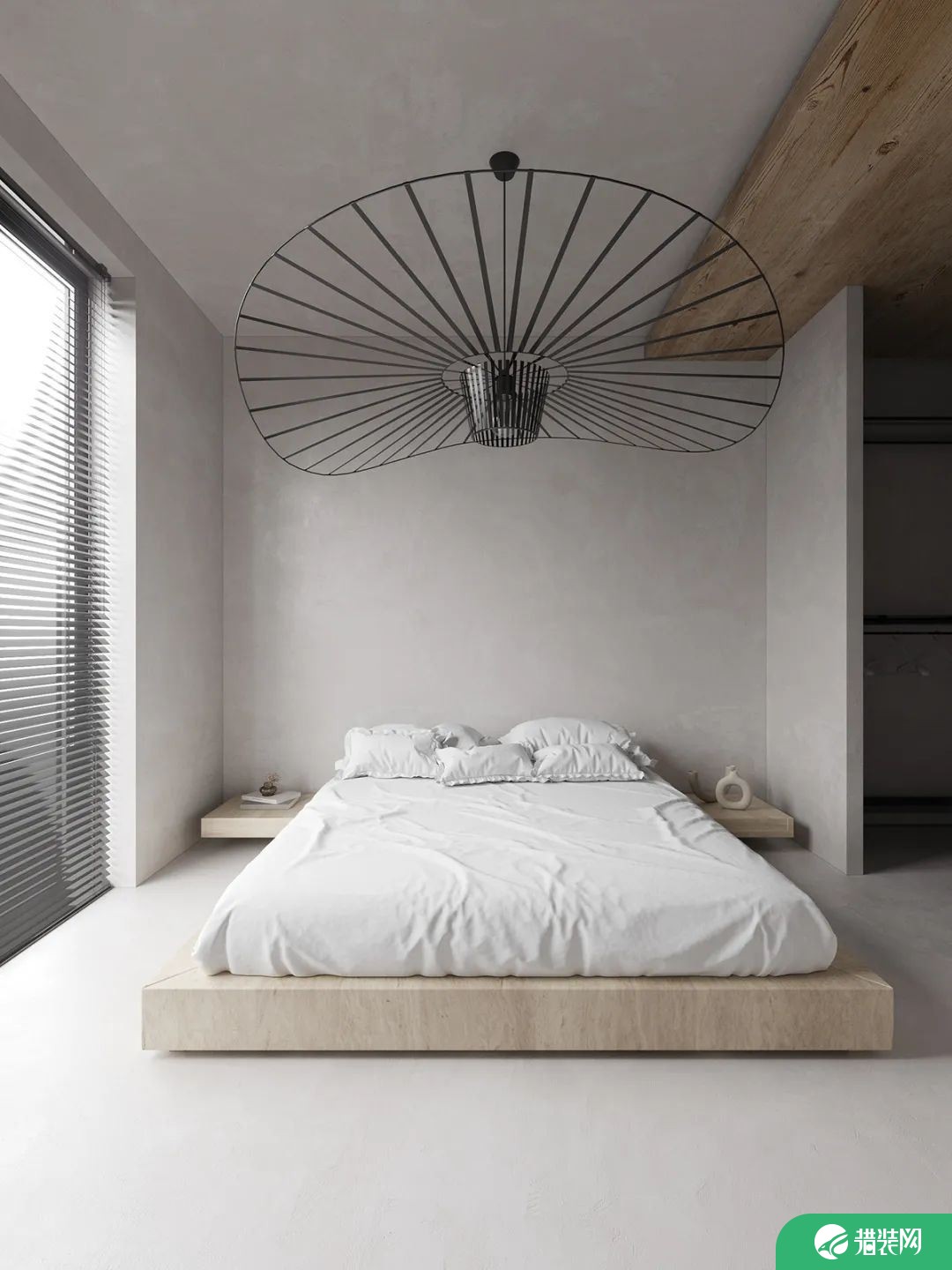 现代极简风格别墅卧室设计图