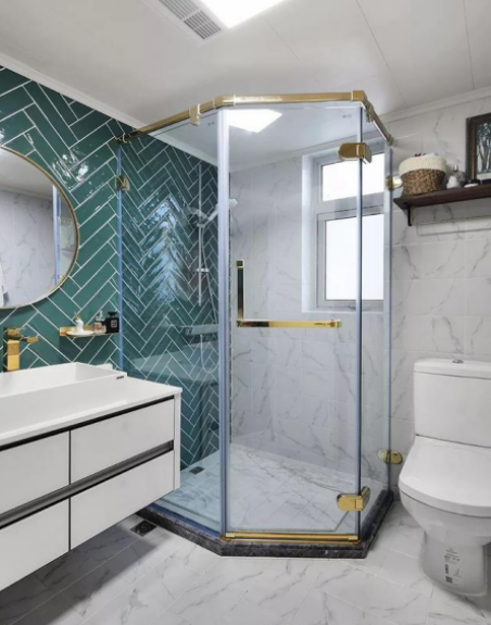 卫生间淋浴隔断图片，这6种款式的淋浴房真好看!