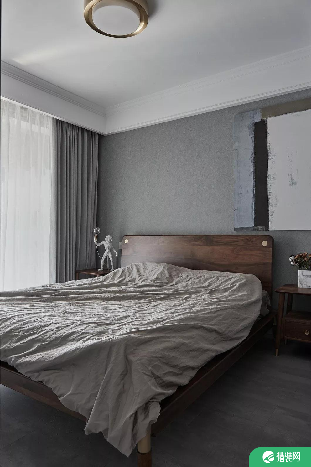长沙现代风格灰色系108㎡雅居装修，越灰越有格调！