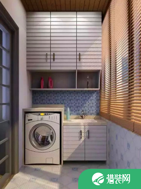 阳台小怎么设计洗手盆和洗衣机?多种实用的组合方法大全解!