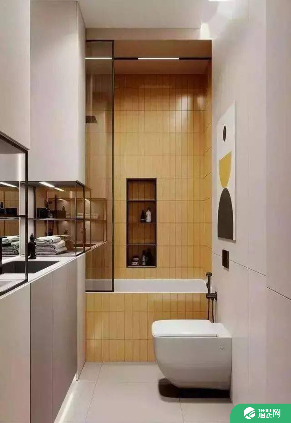 小面积卫生间淋浴区设计效果图