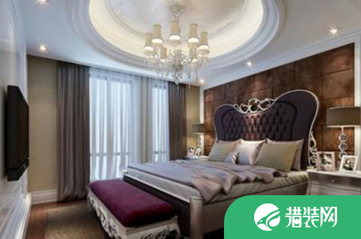 欧式风格卧室吊顶装修效果图，典雅浪漫的私密空间!