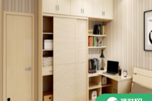 带书桌衣柜的装修效果图，凭实力节省房屋空间!