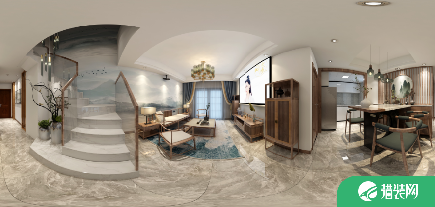 金都海尚国际新中式设计 新中式风格四房家庭装修