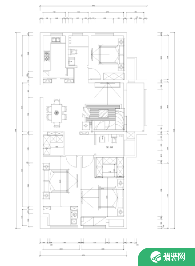 扬州中式风格家庭装修案例欣赏 中式风格三房装修设计