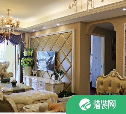 绍兴龙湖原著97平三居室欧式风格装修设计