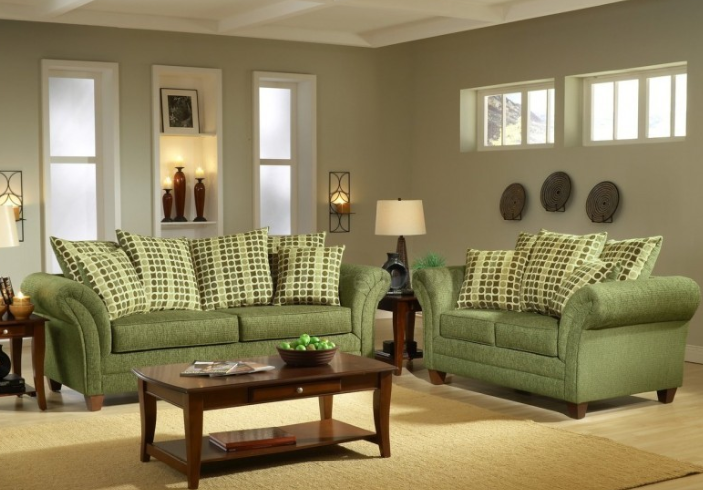 清新典雅风格美式沙发设计搭配图
