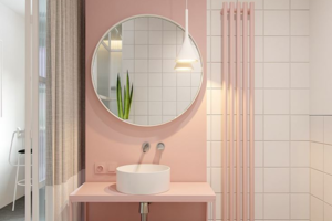 粉红色的浴室设计，可帮助您装饰自己的少女心