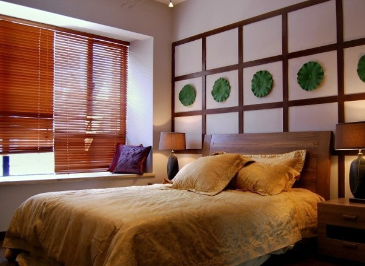 自然温馨东南亚风格卧室设计效果图