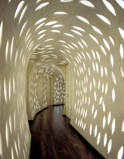 现代创意走廊门洞装修设计图