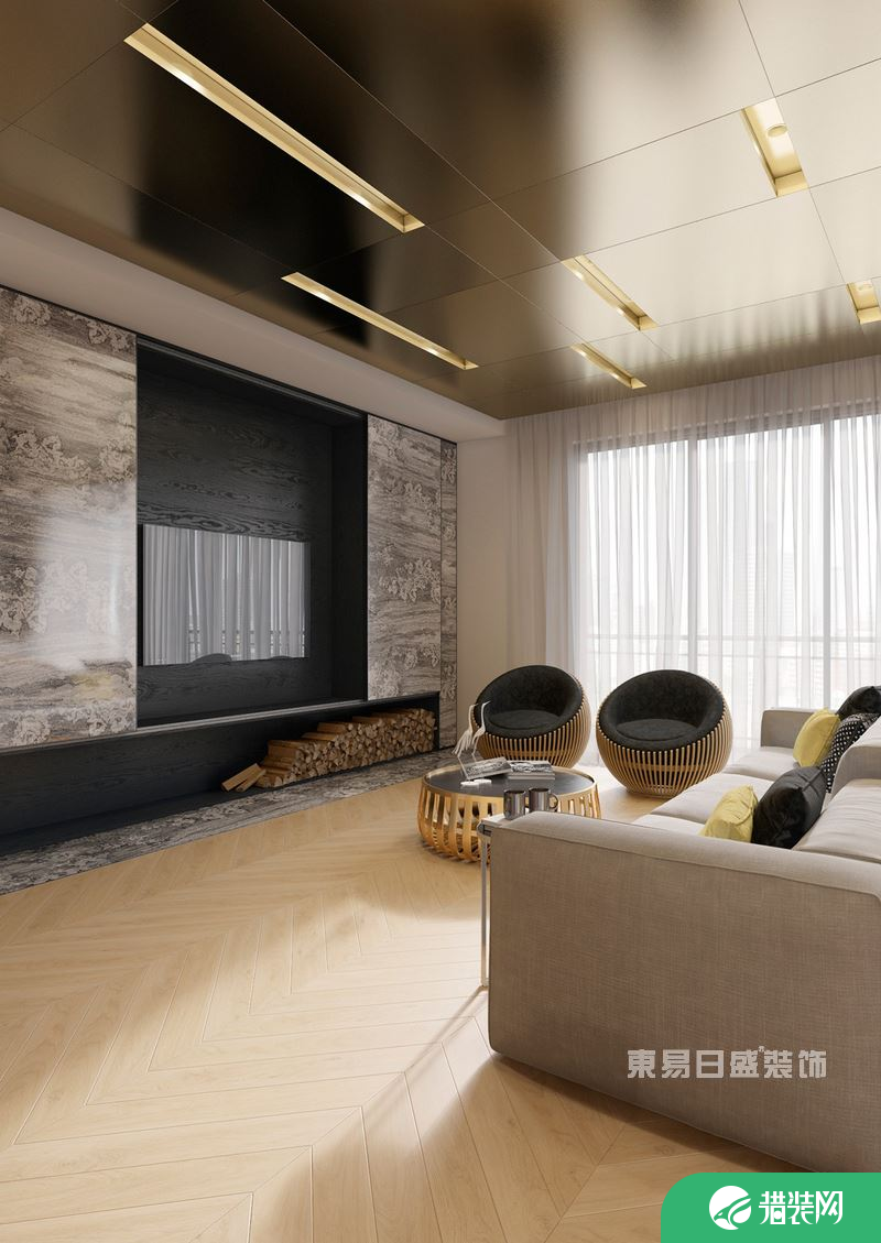 重庆东易日盛152㎡现代简约 精致的家具搭配让人难忘